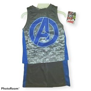 NWT Marvel Avengers 2-Piece Shortset